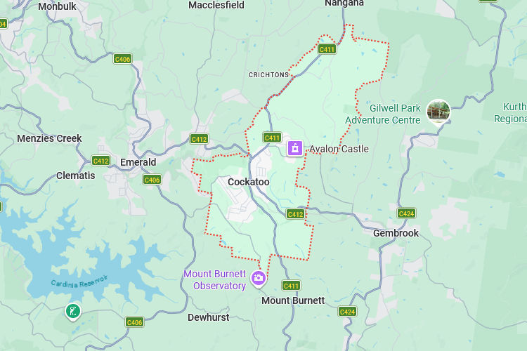 Cockatoo Map South Gippsland Area Map