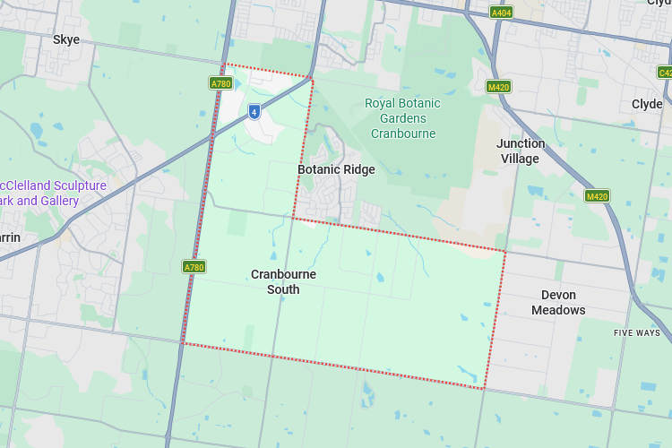 Cranbourne South - Google Maps South Gippsland Area Map