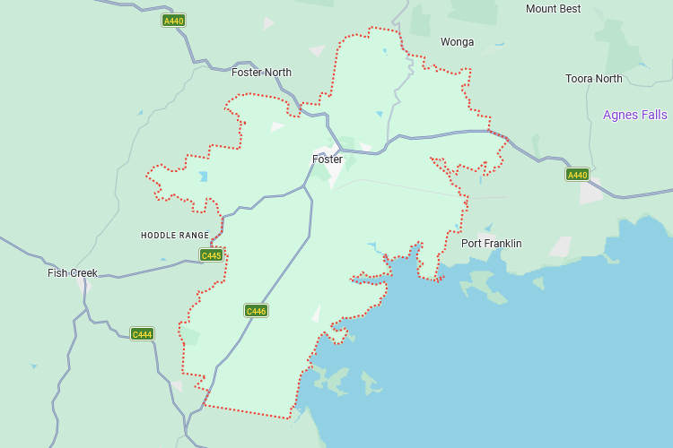 South Gippsland Area Map