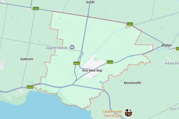 South Gippsland Area Map