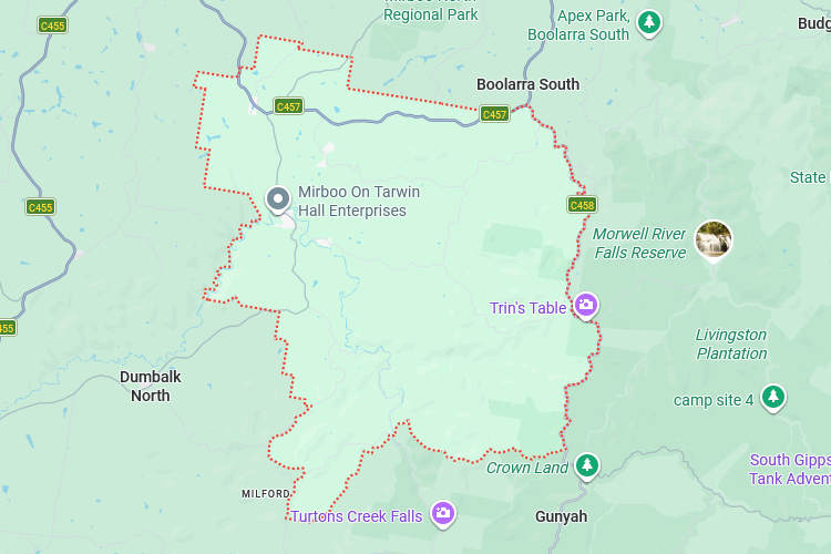 South Gippsland Area Map